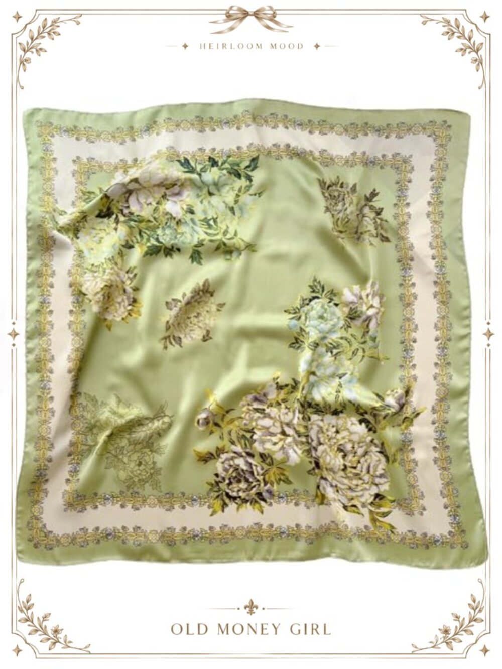 Silk Like Satin Hair Scarf 27.5" Large Square Scarf for Women